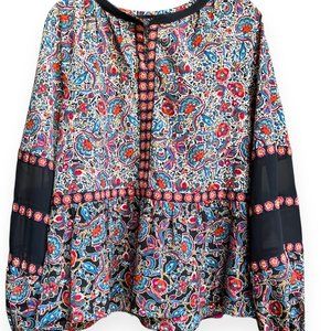 Worn once - Laundry by Sheli Segal-floral blouse